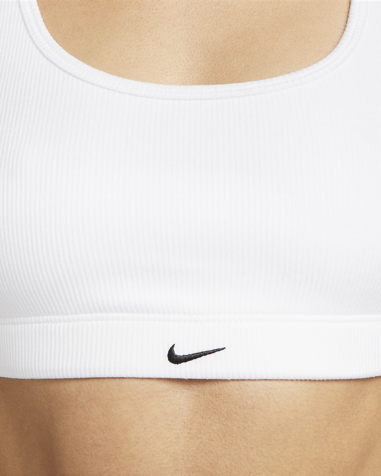 Nike Yoga Indy Women's Light-Support Lightly Lined Ribbed Sports Bra. Nike  PT