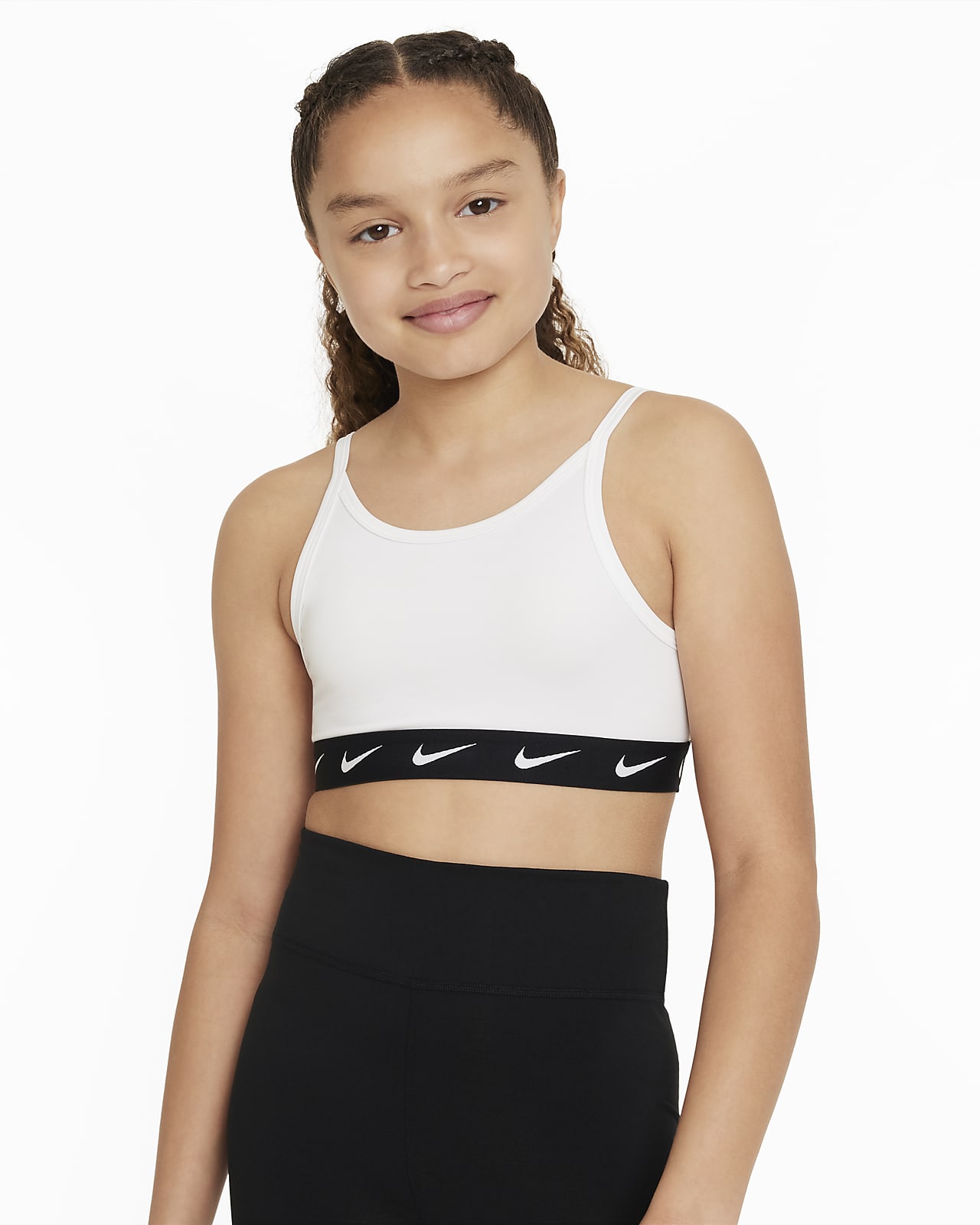 Nike One Dri-FIT sport-bh voor meisjes. Nike BE