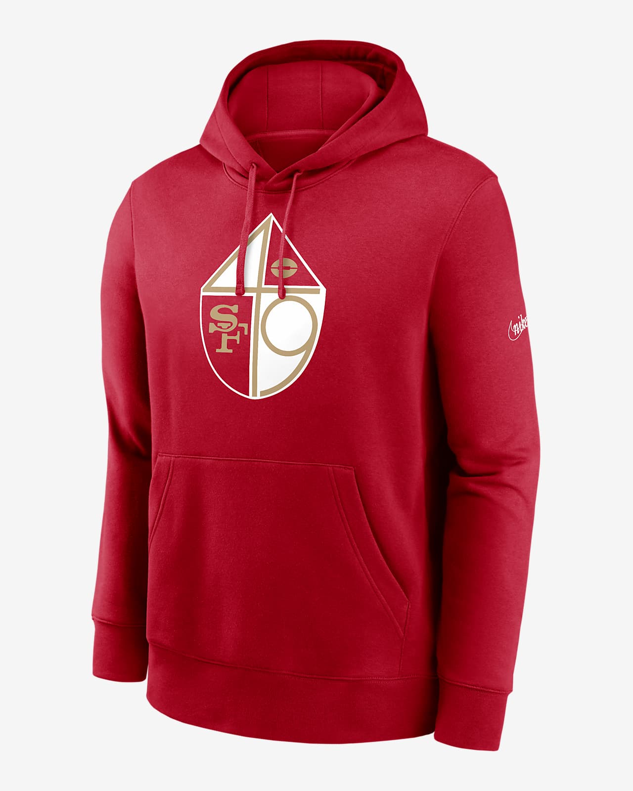 San Francisco 49ers Rewind Club Men’s Nike Men's NFL Pullover Hoodie in Red, Size: Large | NKDK65N73V-8XD