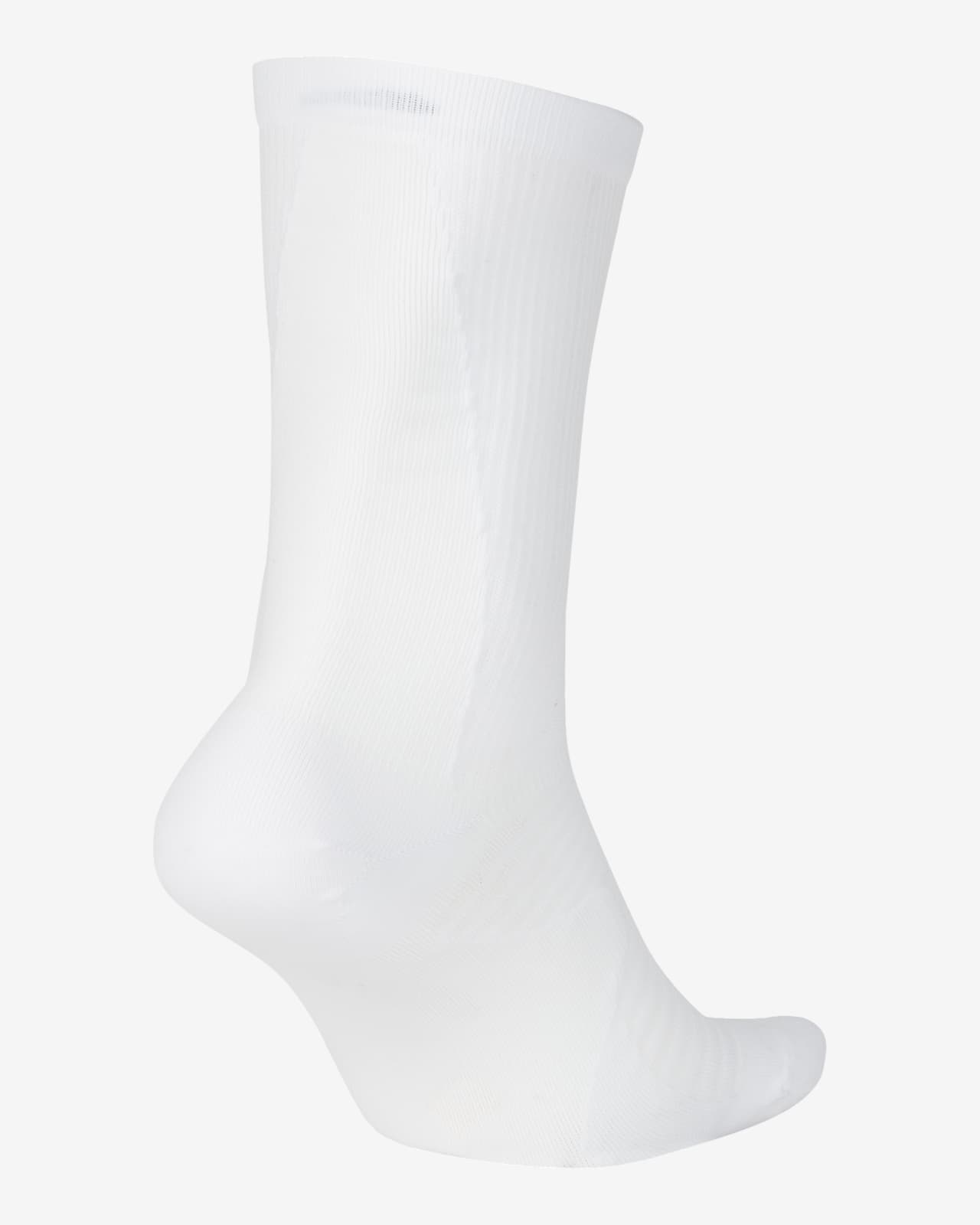 nike running socks white