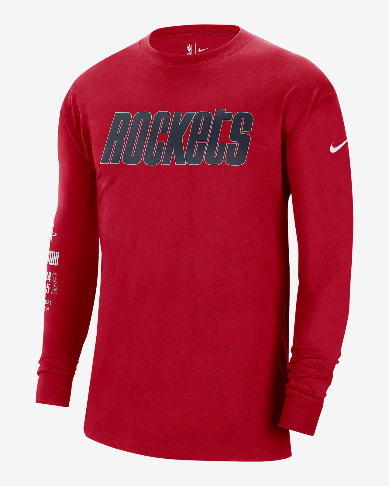 Houston Rockets Courtside Men's Nike NBA Long-Sleeve T-Shirt. Nike.com