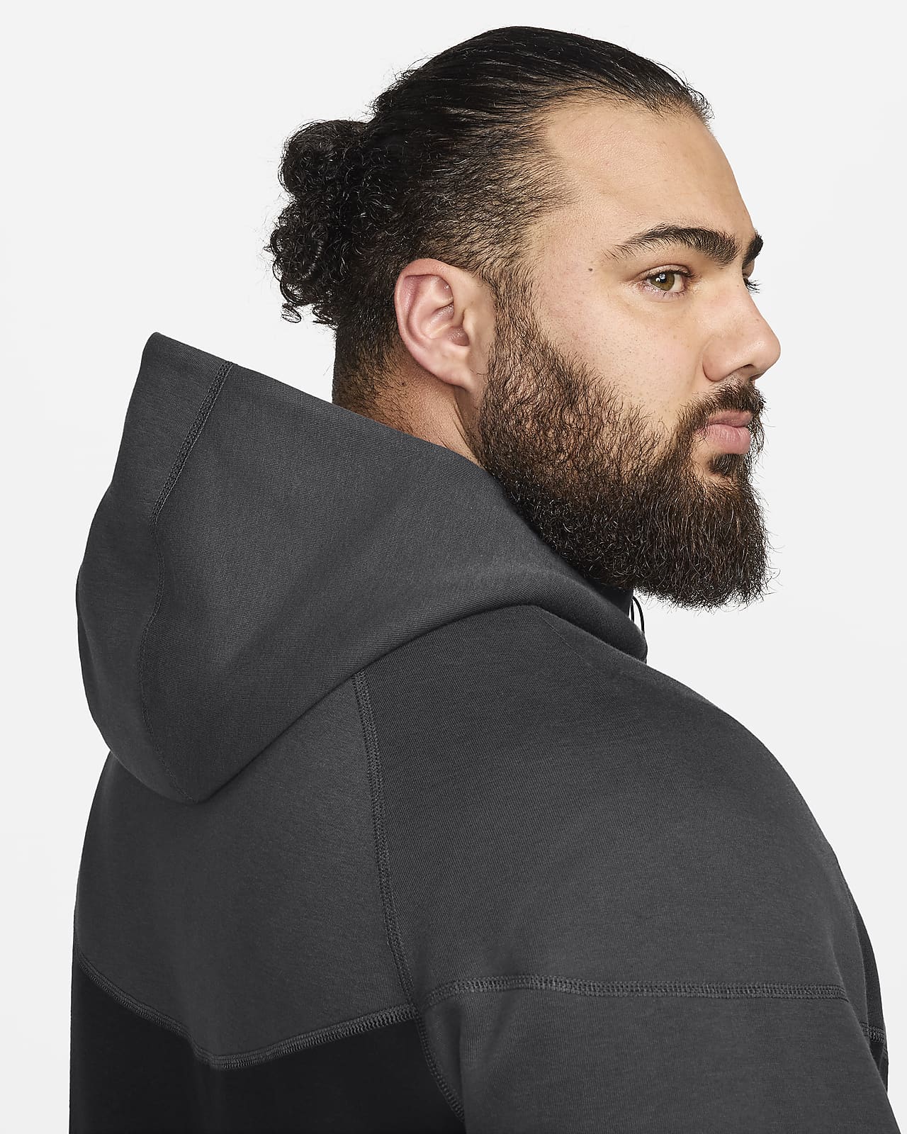 Buy Nike Grey Tech Fleece Zip Through Hoodie from Next Luxembourg
