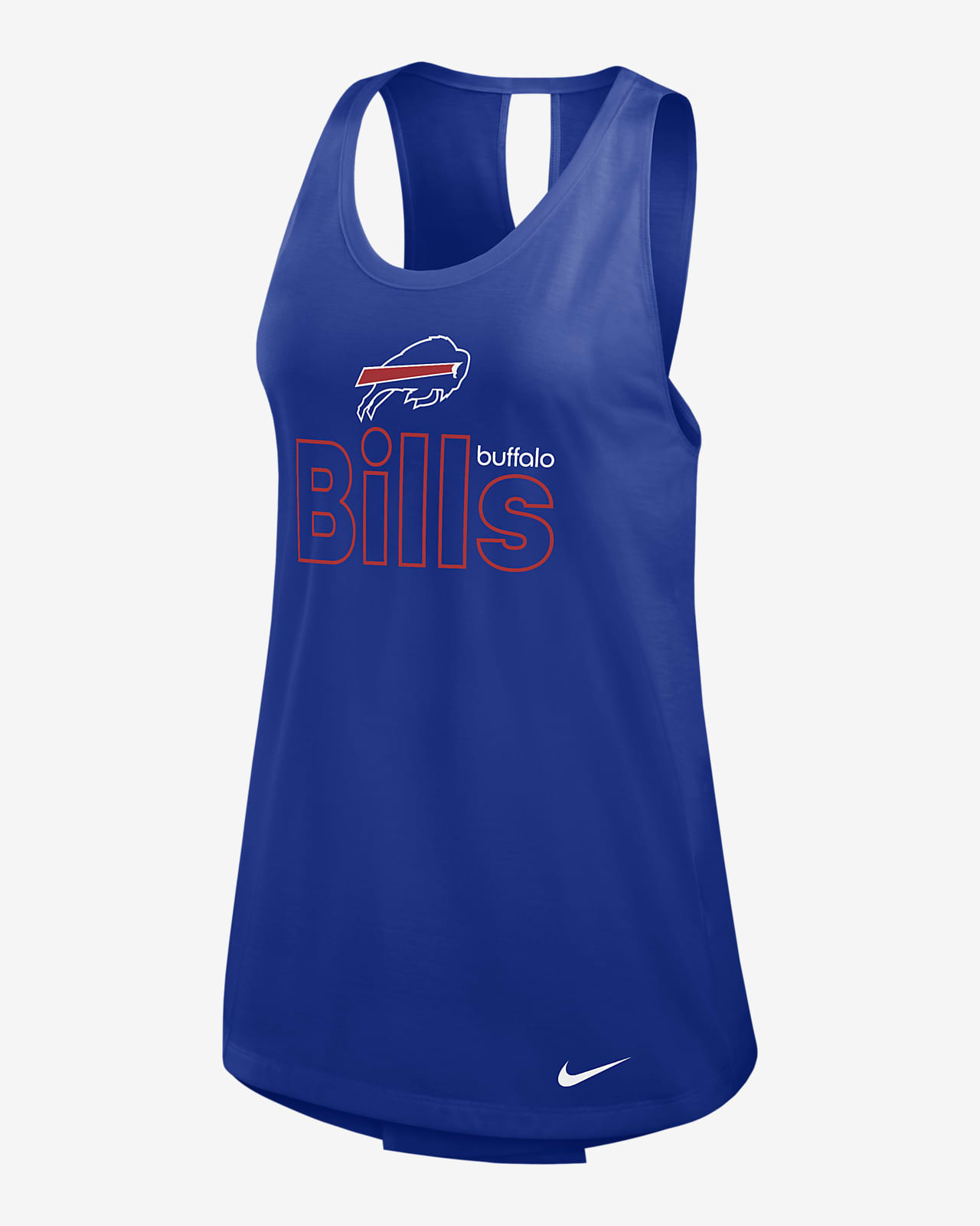 Camiseta de tirantes Nike Dri-FIT de la NFL para mujer Buffalo Bills