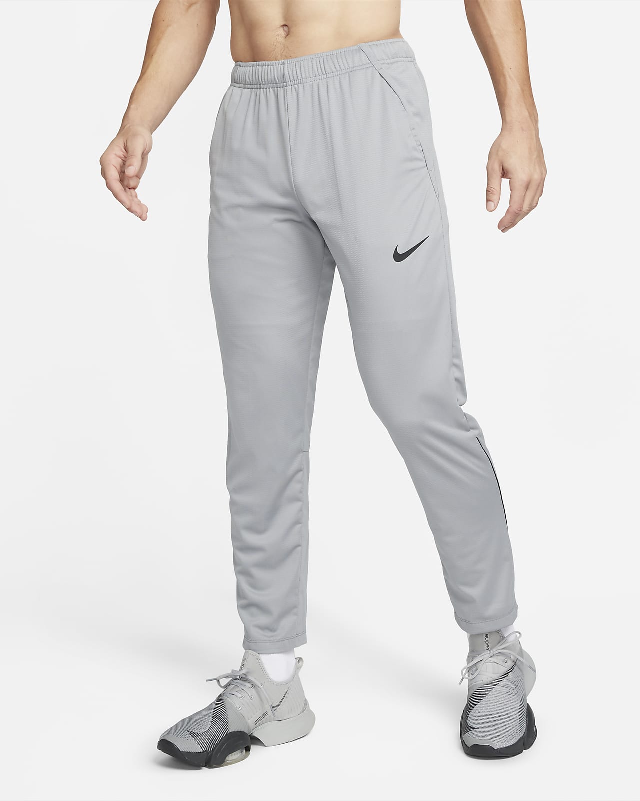 Nike Pants Mens Extra Large Gray Pro Drifit Compression Training Trainer  30X25  Full On Cinema