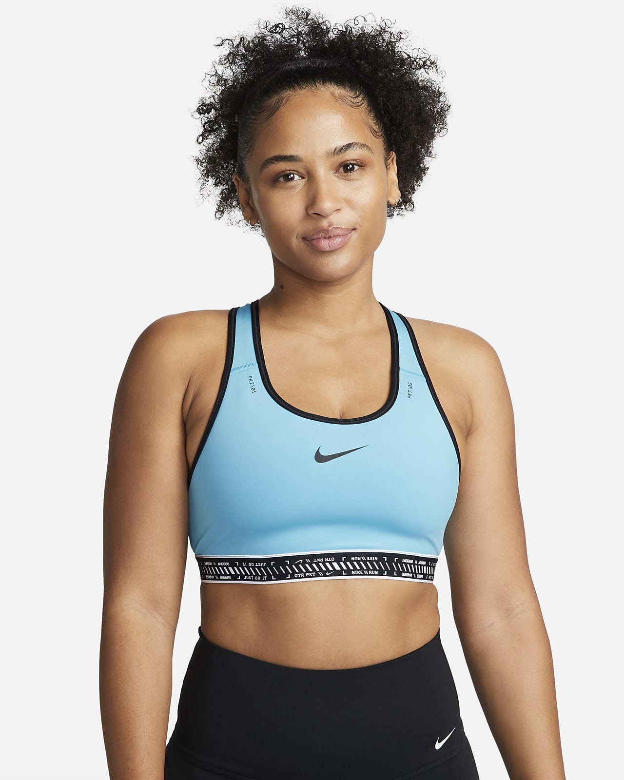 bloeden details Station Nike Swoosh On The Run Women's Medium-Support Lightly Lined Sports Bra with  Pockets. Nike.com