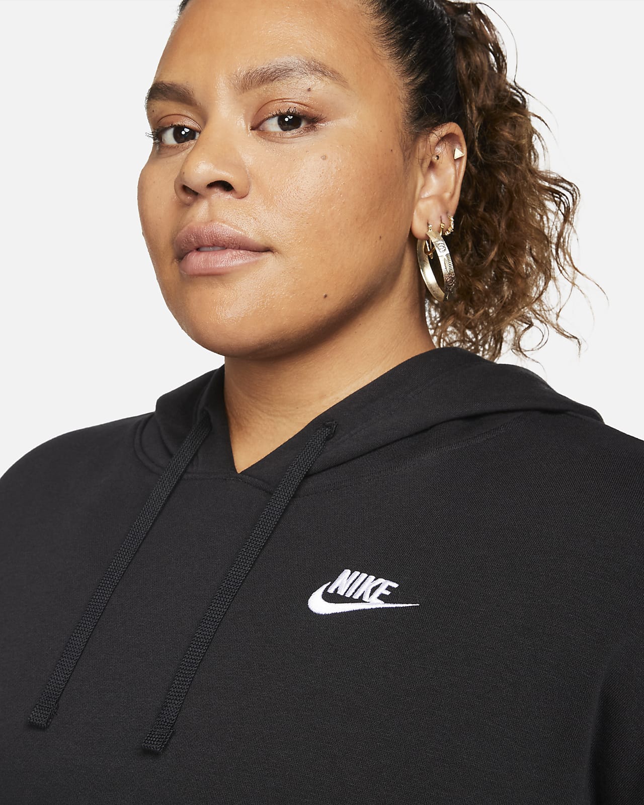 Nike Sportswear Club Fleece Women's Oversized Hoodie (Plus Size). Nike PT