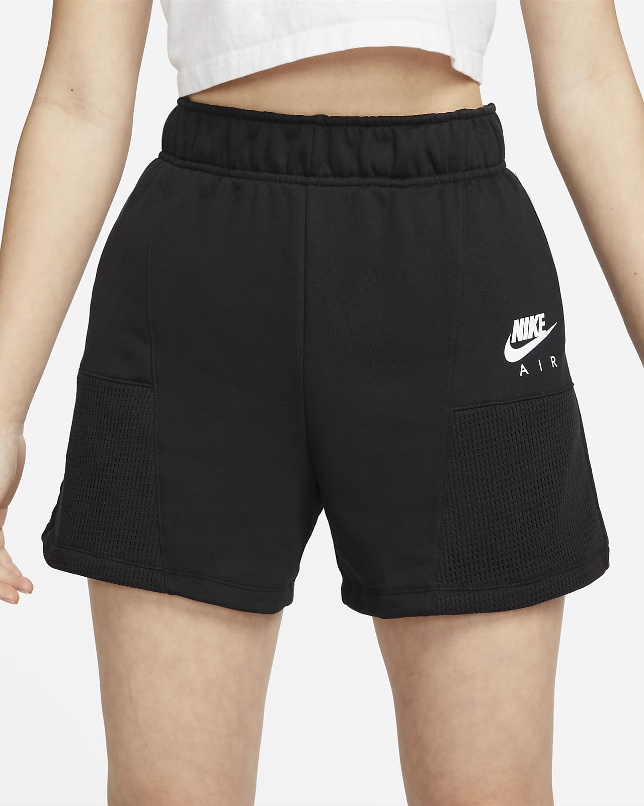 women's nike air fleece shorts