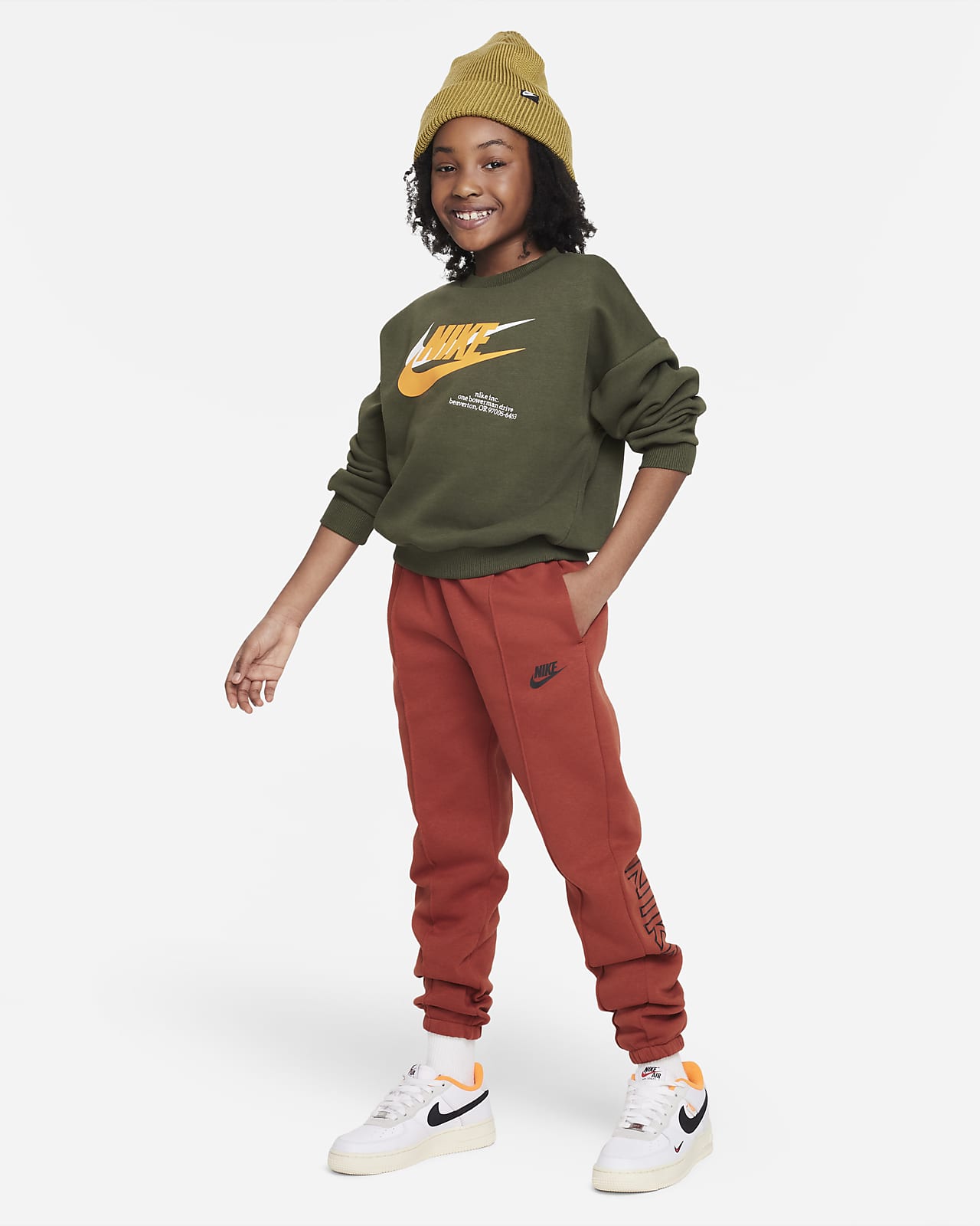 Nike girls fleece pants hot sale