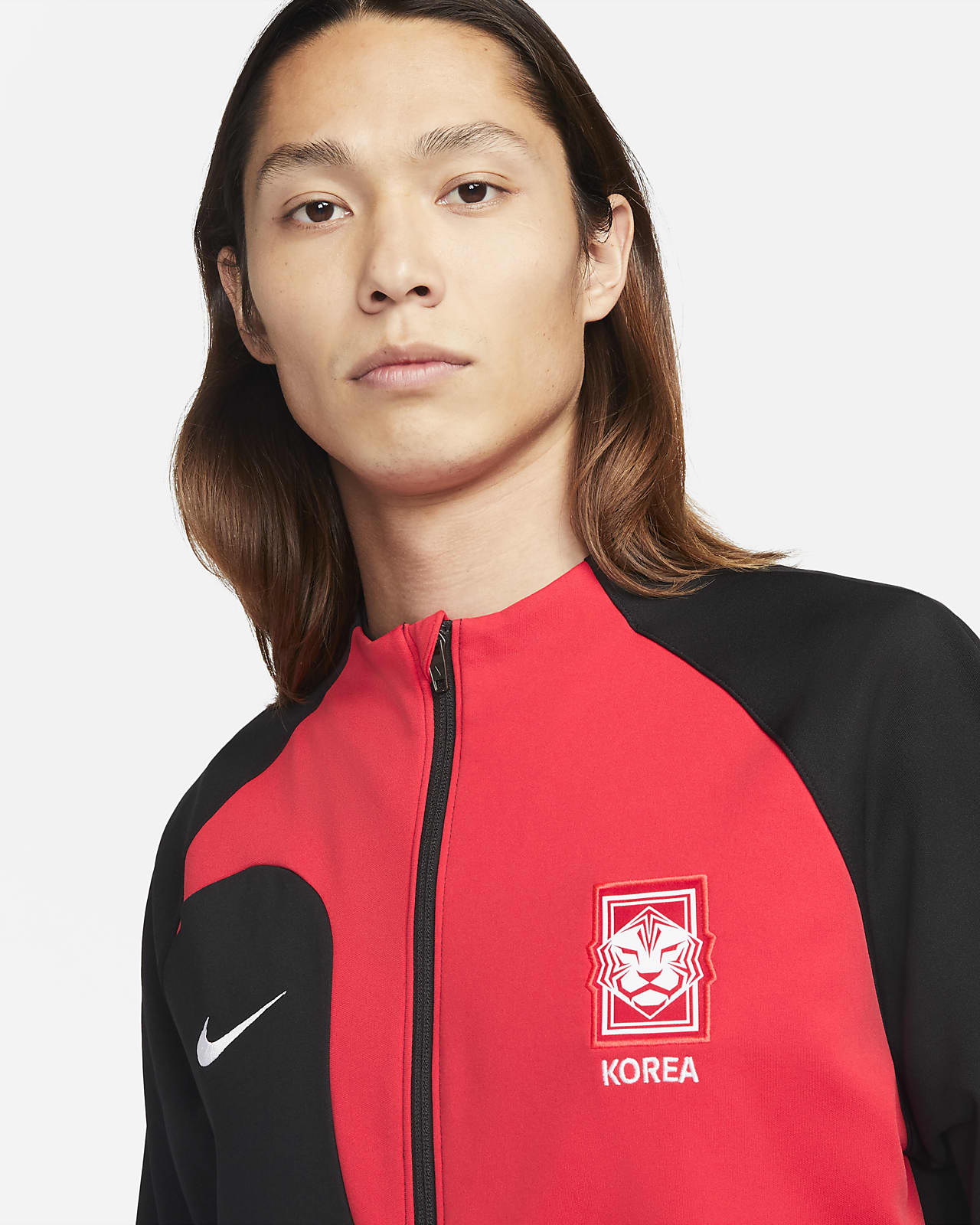 Korea Academy Pro Men's FullZip Knit Football Jacket. Nike GB
