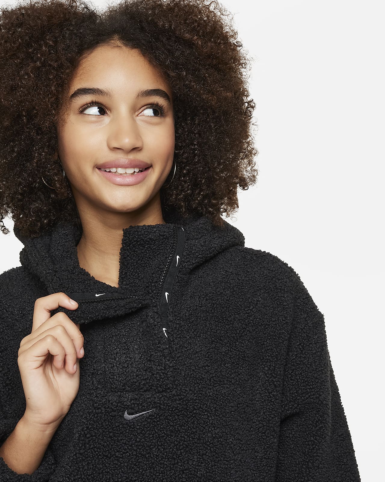 Nike High-Pile Fleece Big Kids' (Girls') Therma-FIT Training