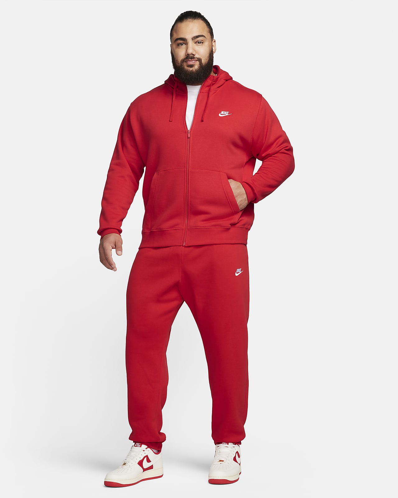 Sweat à capuche et zip Nike Sportswear Club Fleece pour Homme. Nike FR