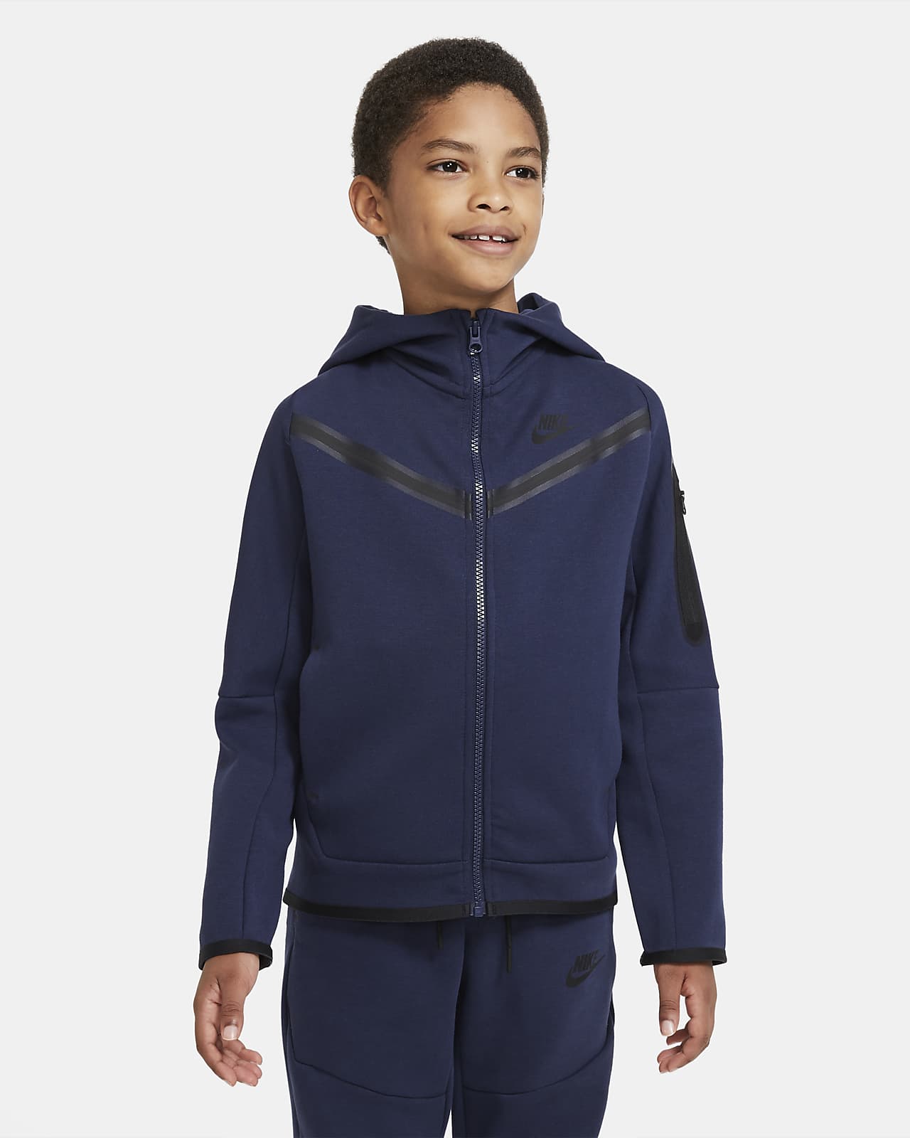 Sweat à capuche et zip Nike Sportswear Tech Fleece pour Garçon plus âgé