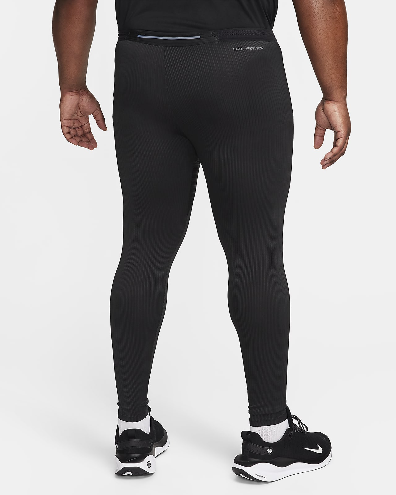 Nike Black Nike Dri-Fit Flat Front Flared Regular Solid Leggings