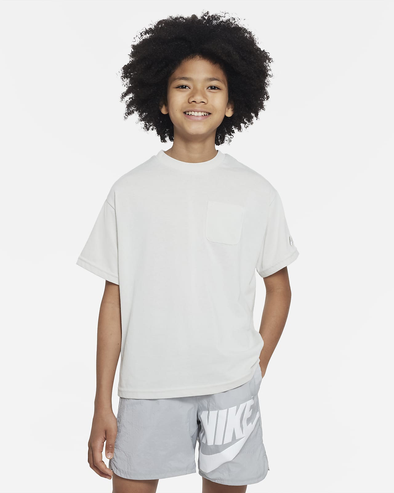 Nike Outdoor Play Big Kids' Short-Sleeve Top.