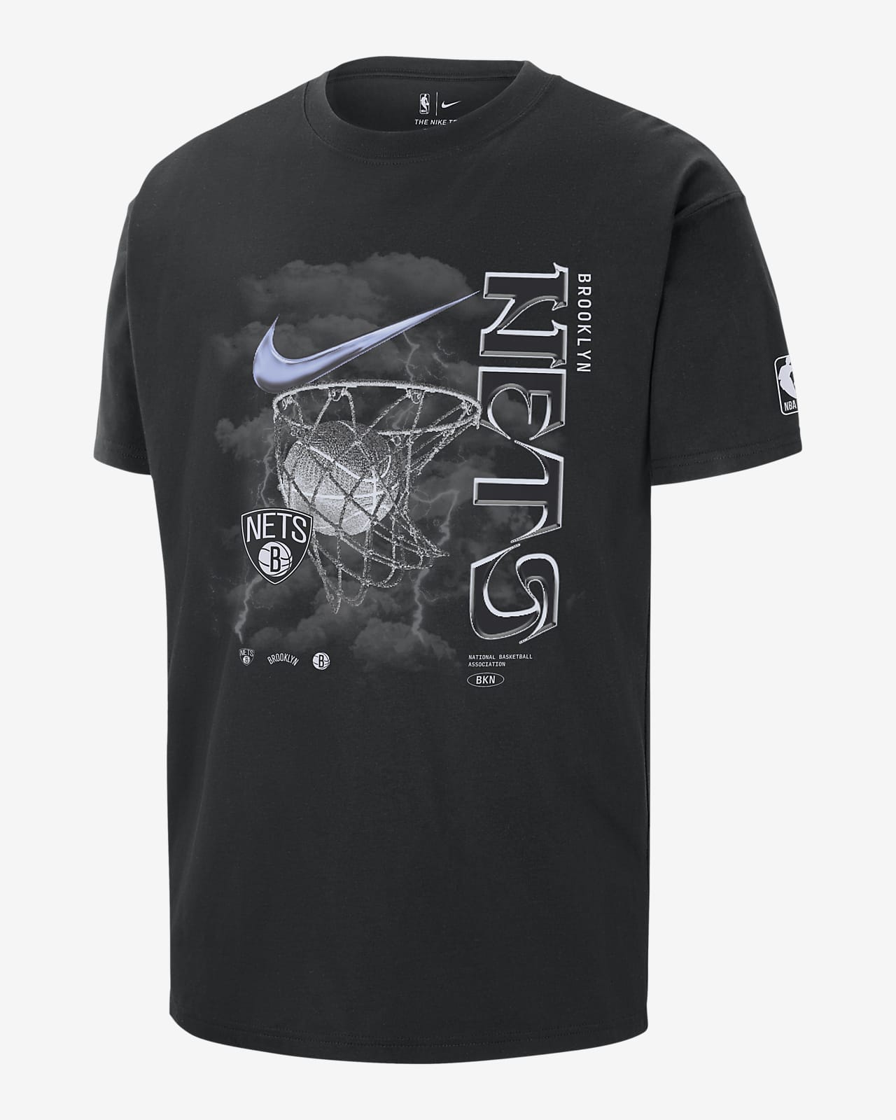 Brooklyn Nets Courtside Max90 Men's Nike NBA T-Shirt
