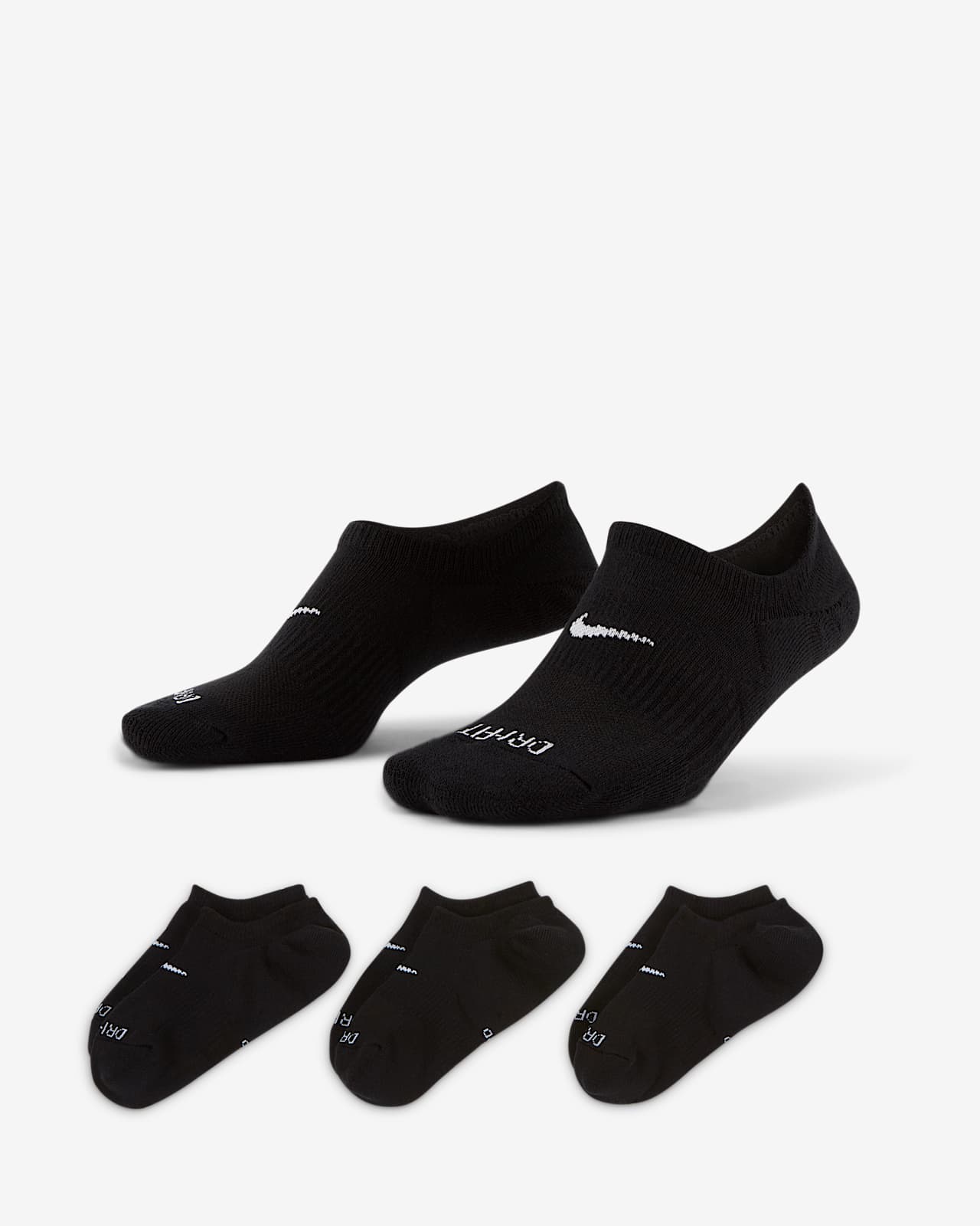 Женские короткие носки для тренинга Nike Everyday Plus Cushioned (3 пары).  Nike RU