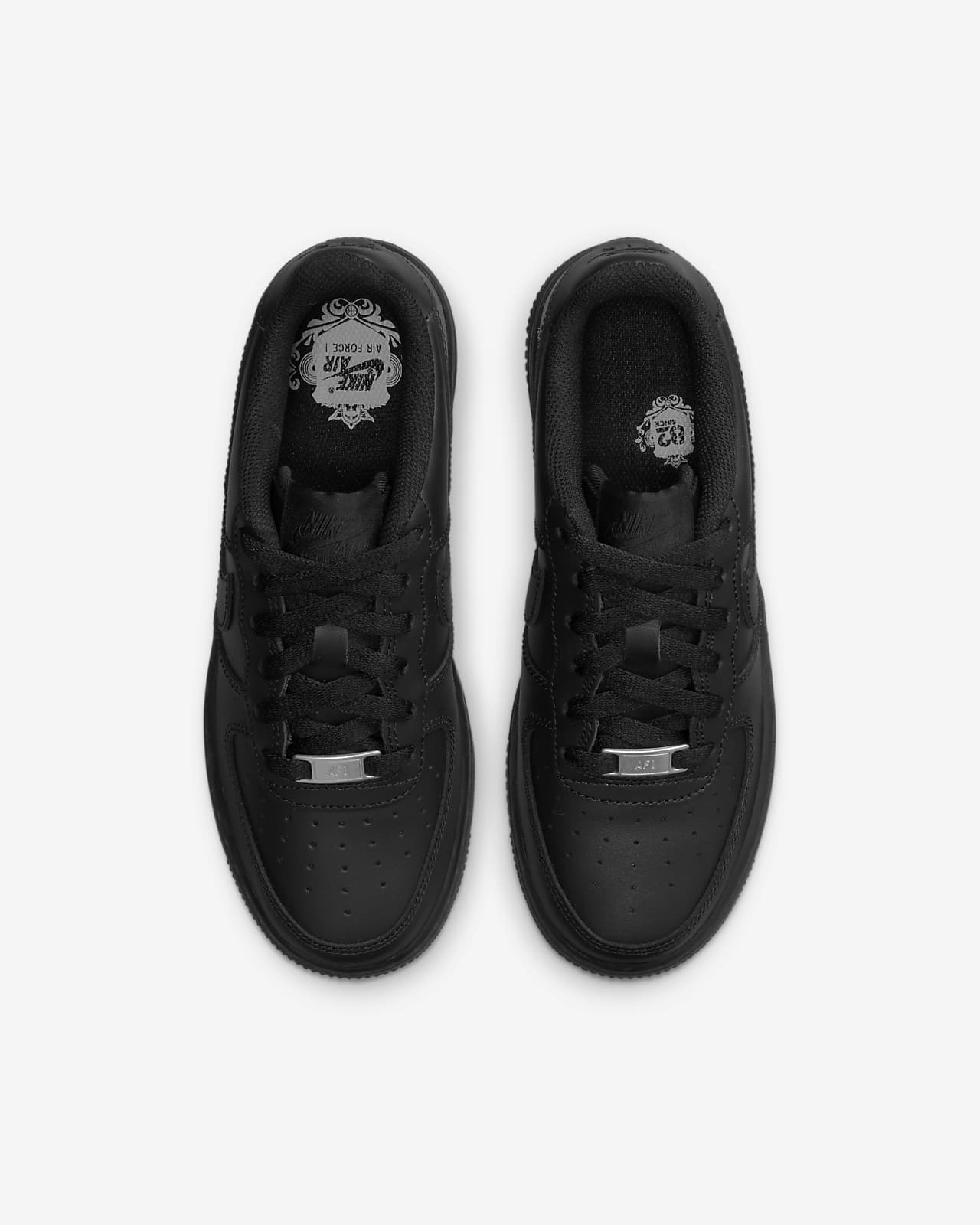 kids black nike air force