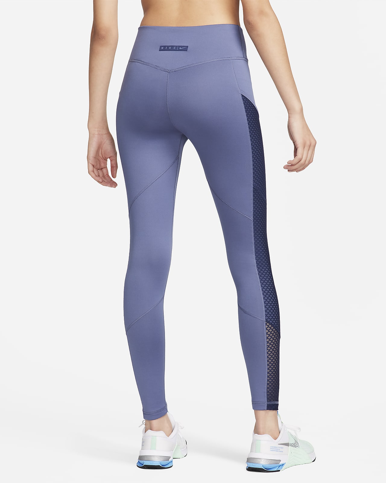 Nike One Tight Fit Mid Rise Full Length Leggings - Size S - Dry