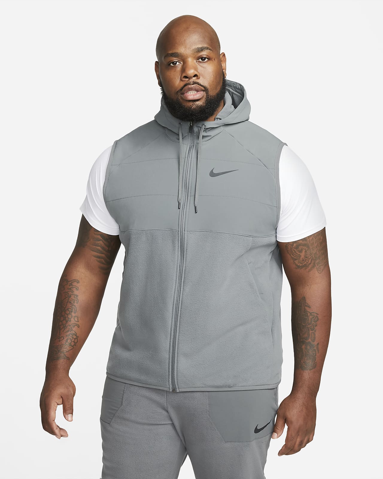 nike therma fit sleeveless hoodie