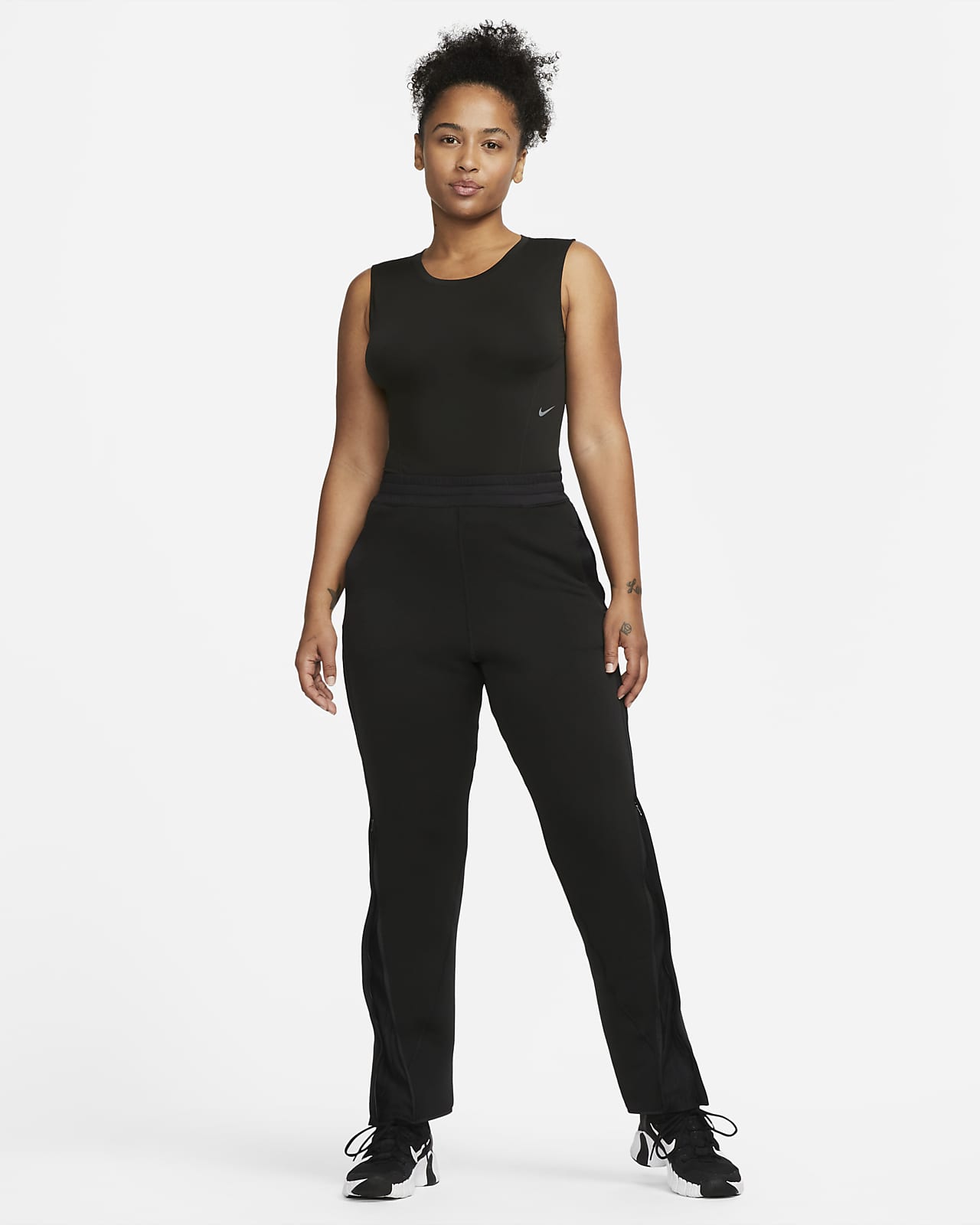 Nike Seamless Studio Women's Training Bodysuit 890648 010 Black