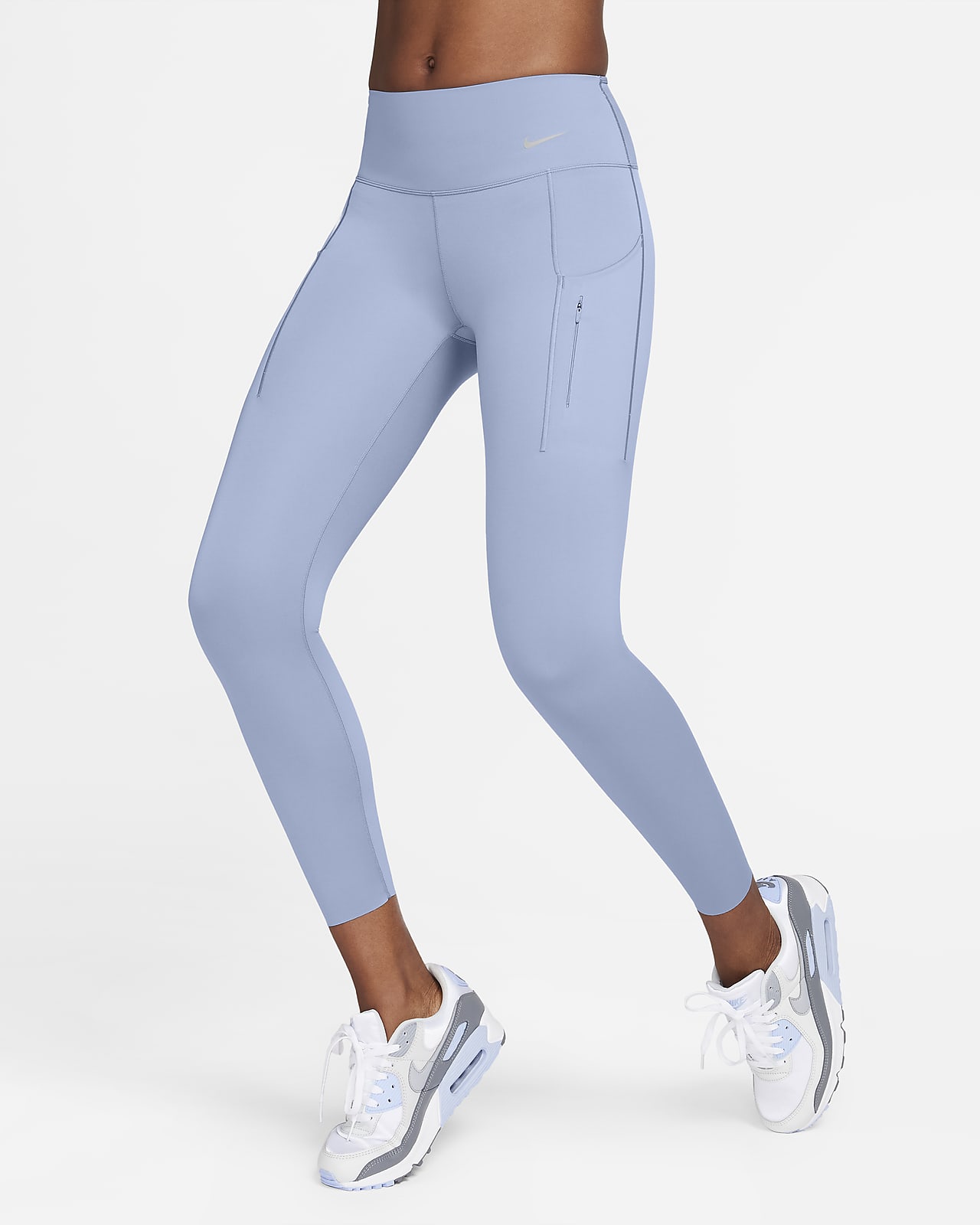 Nike Go Women's Firm-Support Mid-Rise 7/8 Leggings with Pockets. Nike AT