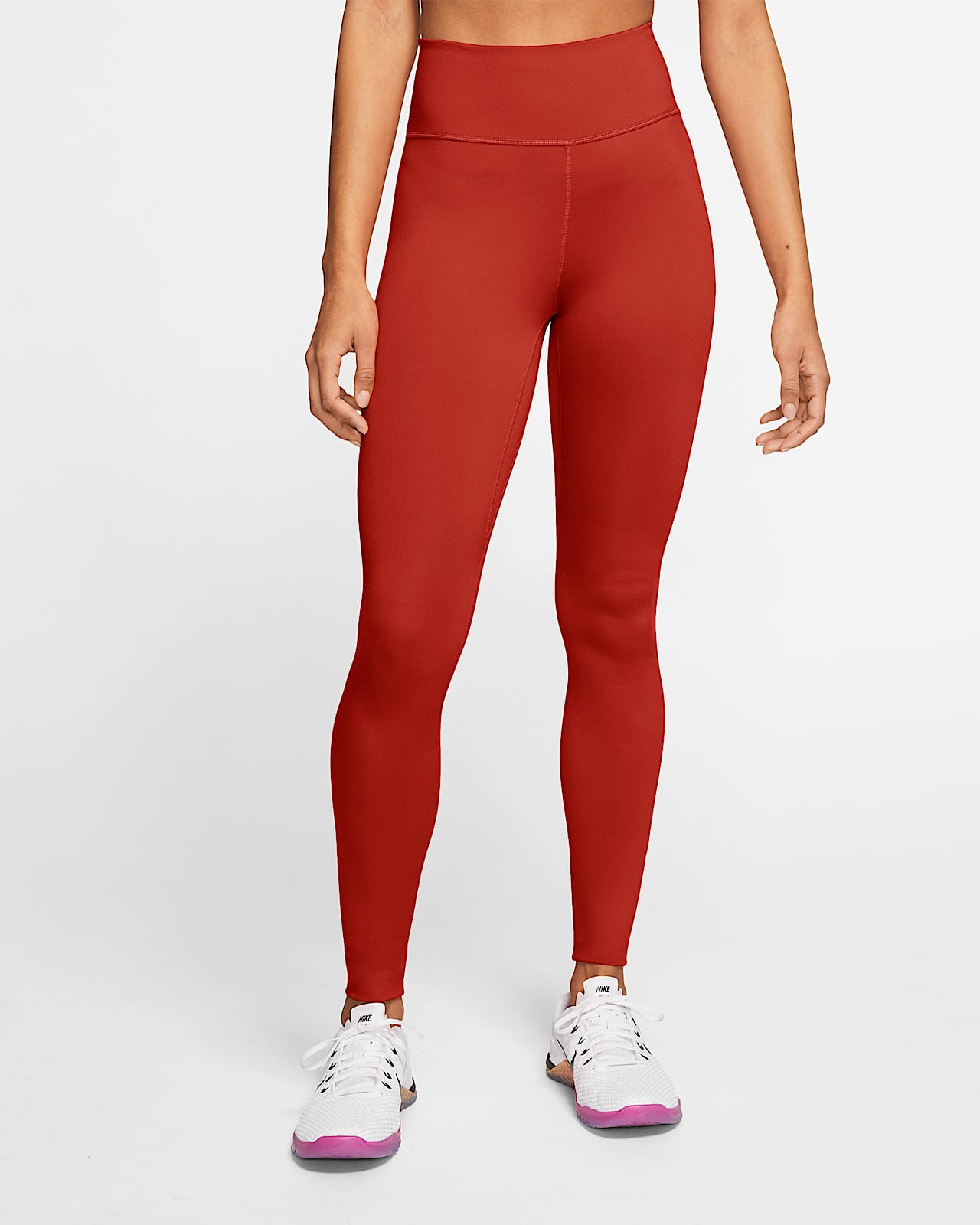 red nike leggings