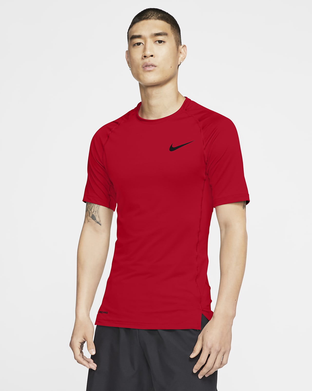 nike pro fitted top