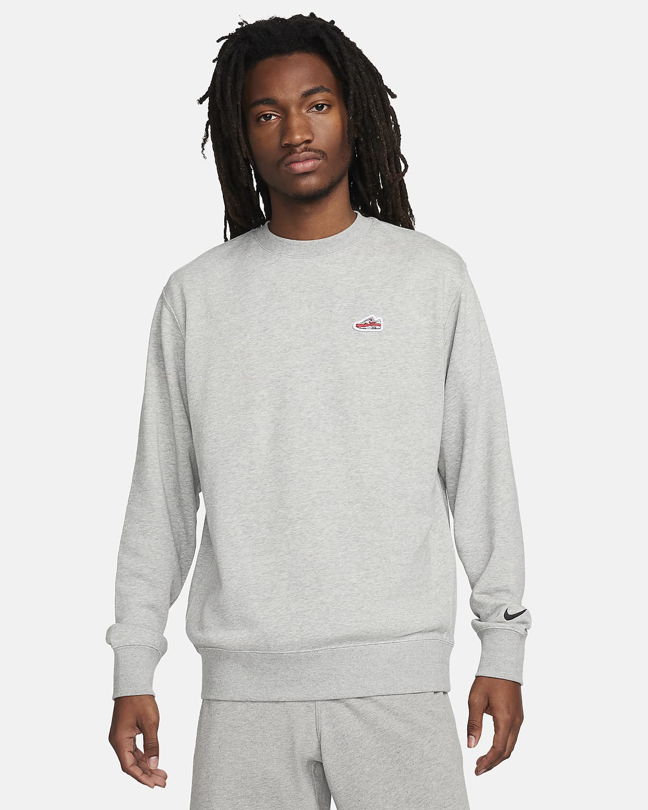 Sweatshirt de gola redonda em tecido moletão Nike Sportswear para homem