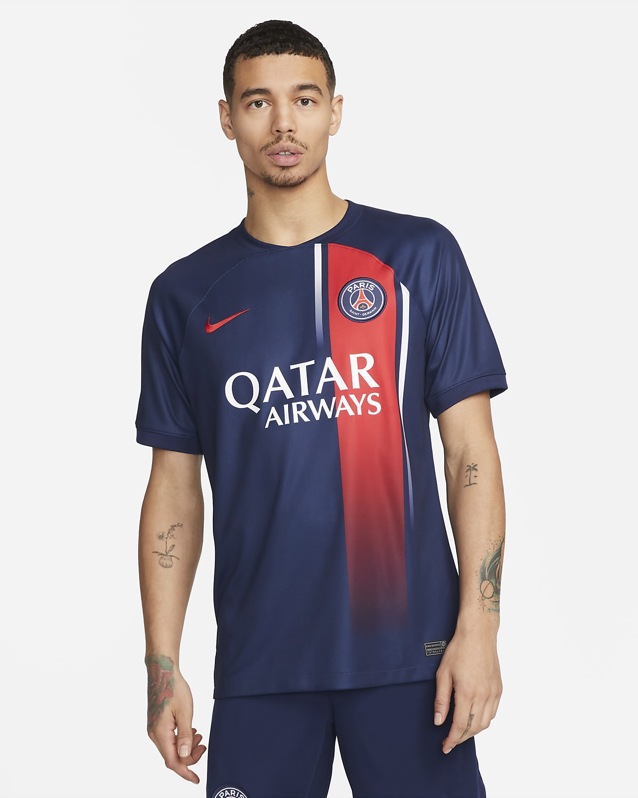 Camisola de futebol Nike Dri-FIT do equipamento principal Stadium Paris Saint-Germain 2023/24 para homem