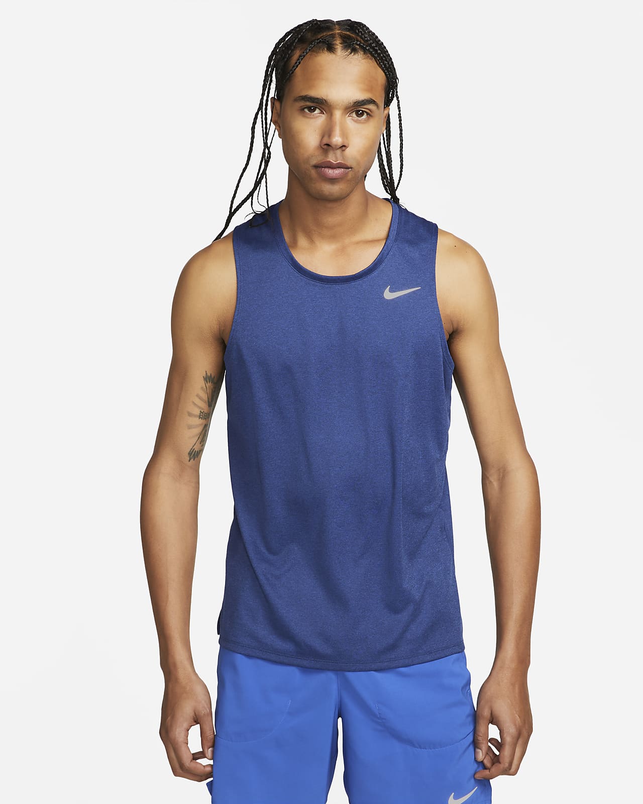 Adversario guirnalda llevar a cabo Nike Dri-FIT Miler Camiseta de tirantes de running - Hombre. Nike ES
