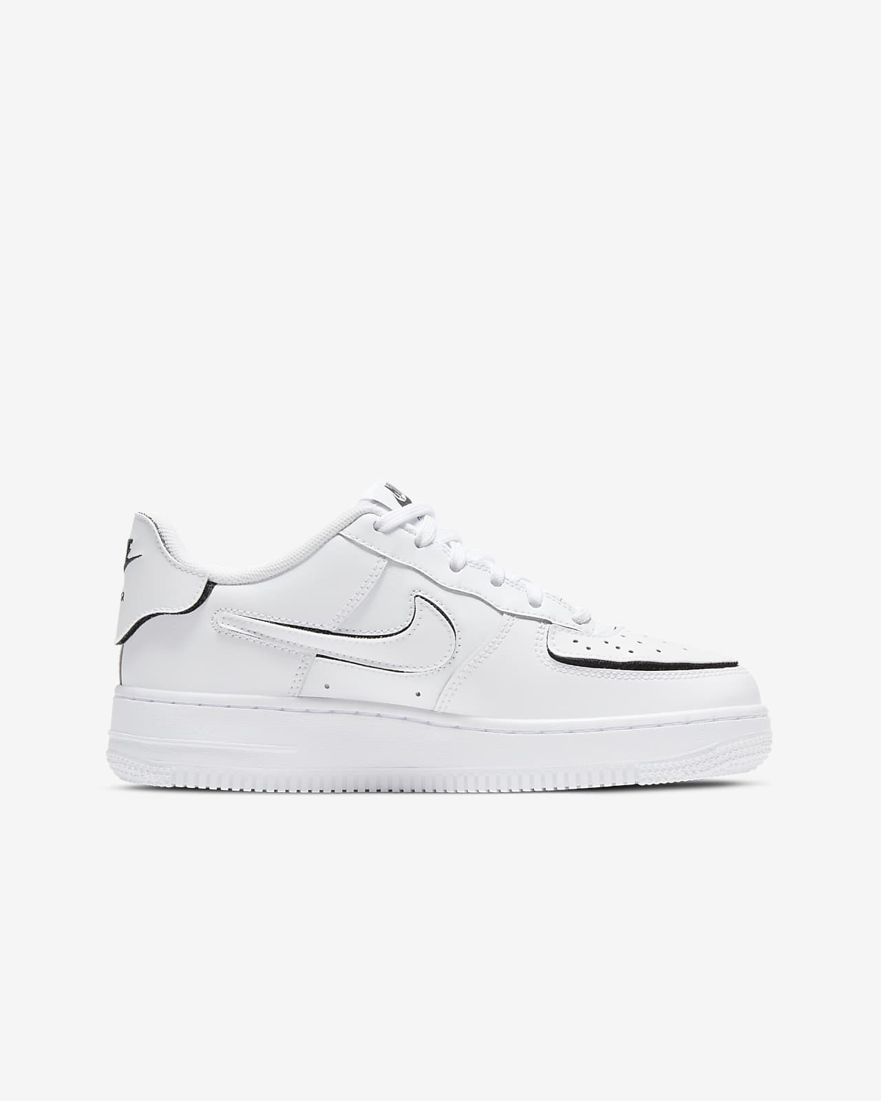 nike air force ones kids white