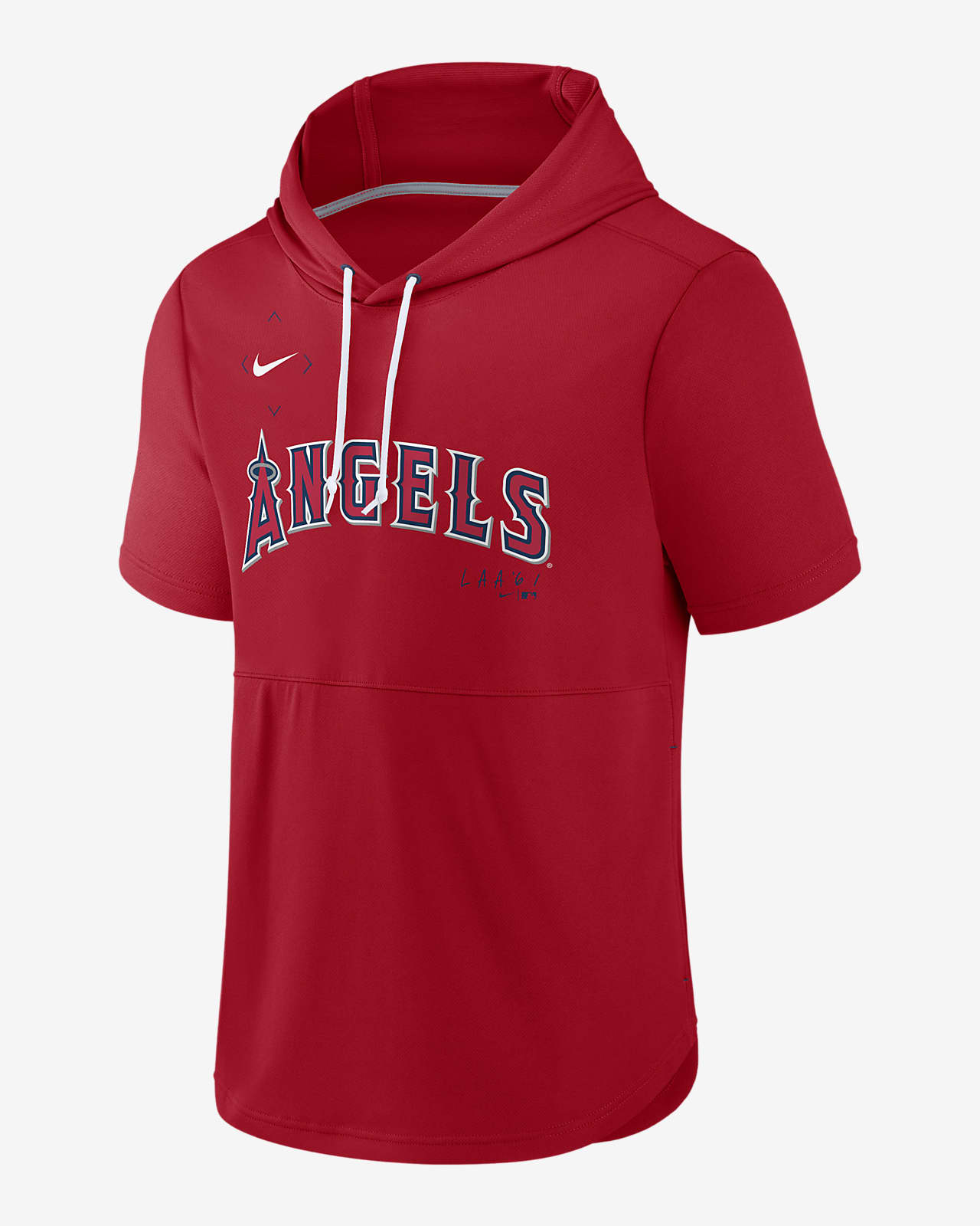 Nike Springer (MLB Los Angeles Angels) Men's Short-Sleeve Pullover Hoodie.