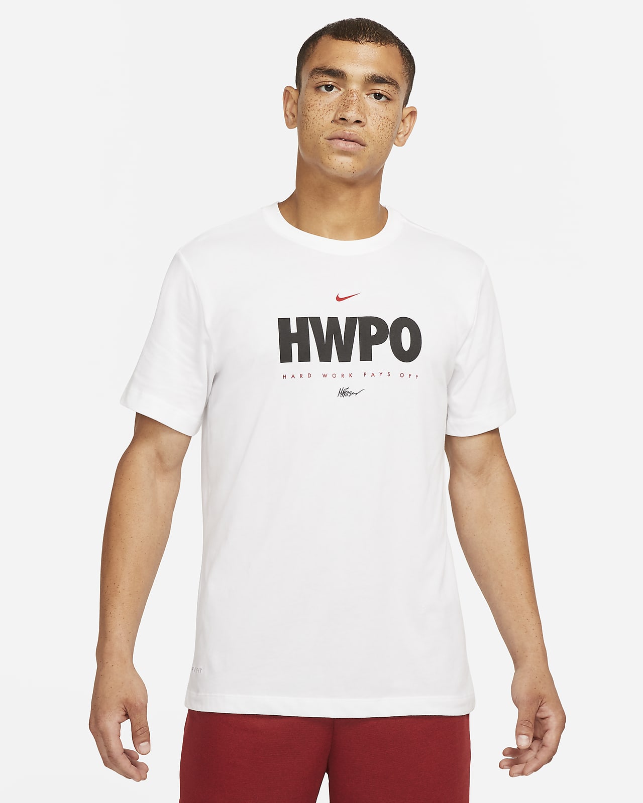 polera nike blanca