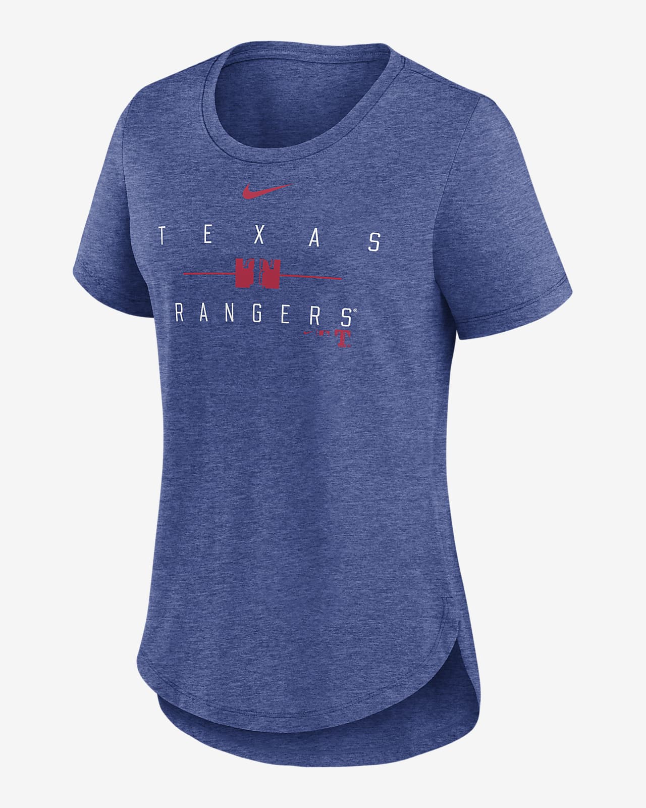 Texas Rangers Knockout Team Stack Women's Nike MLB T-Shirt