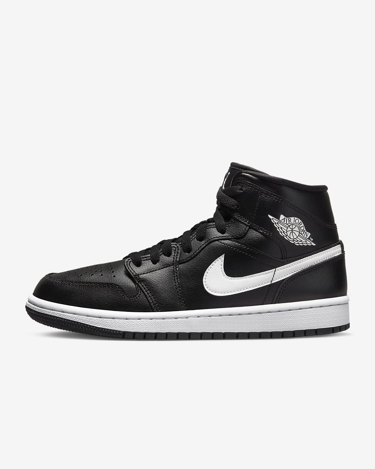 black and white high top nike jordans