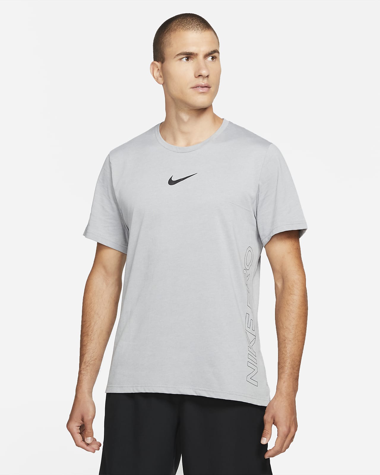 Kortärmad tröja Nike Pro Dri-FIT Burnout för män