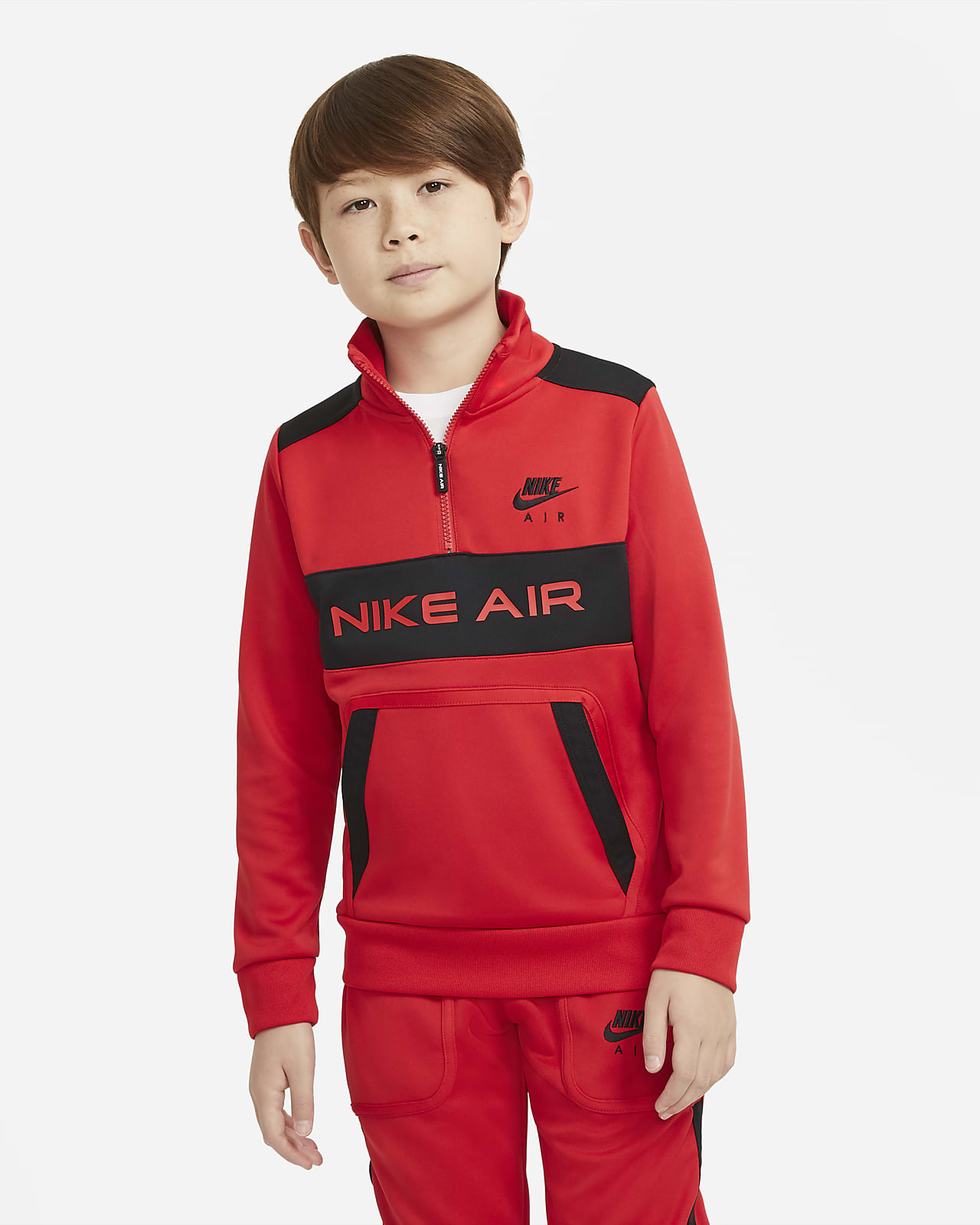 red nike tracksuit kids