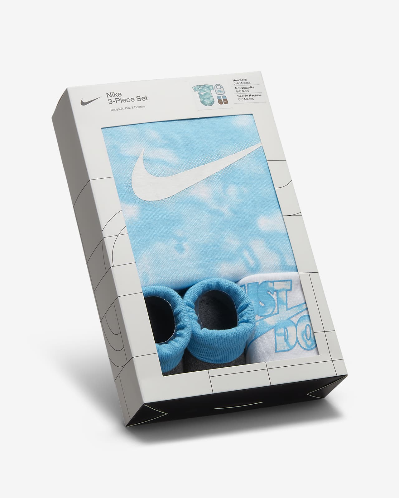Nike Swoosh Aura Bodysuit Baby Bodysuit Set Box 3-Piece Set