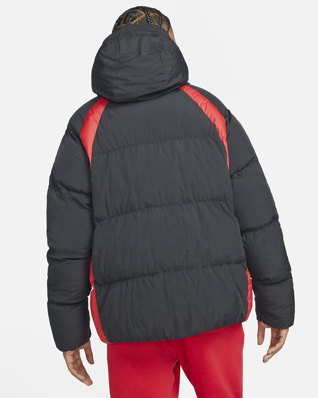 mens grey nike puffer coat