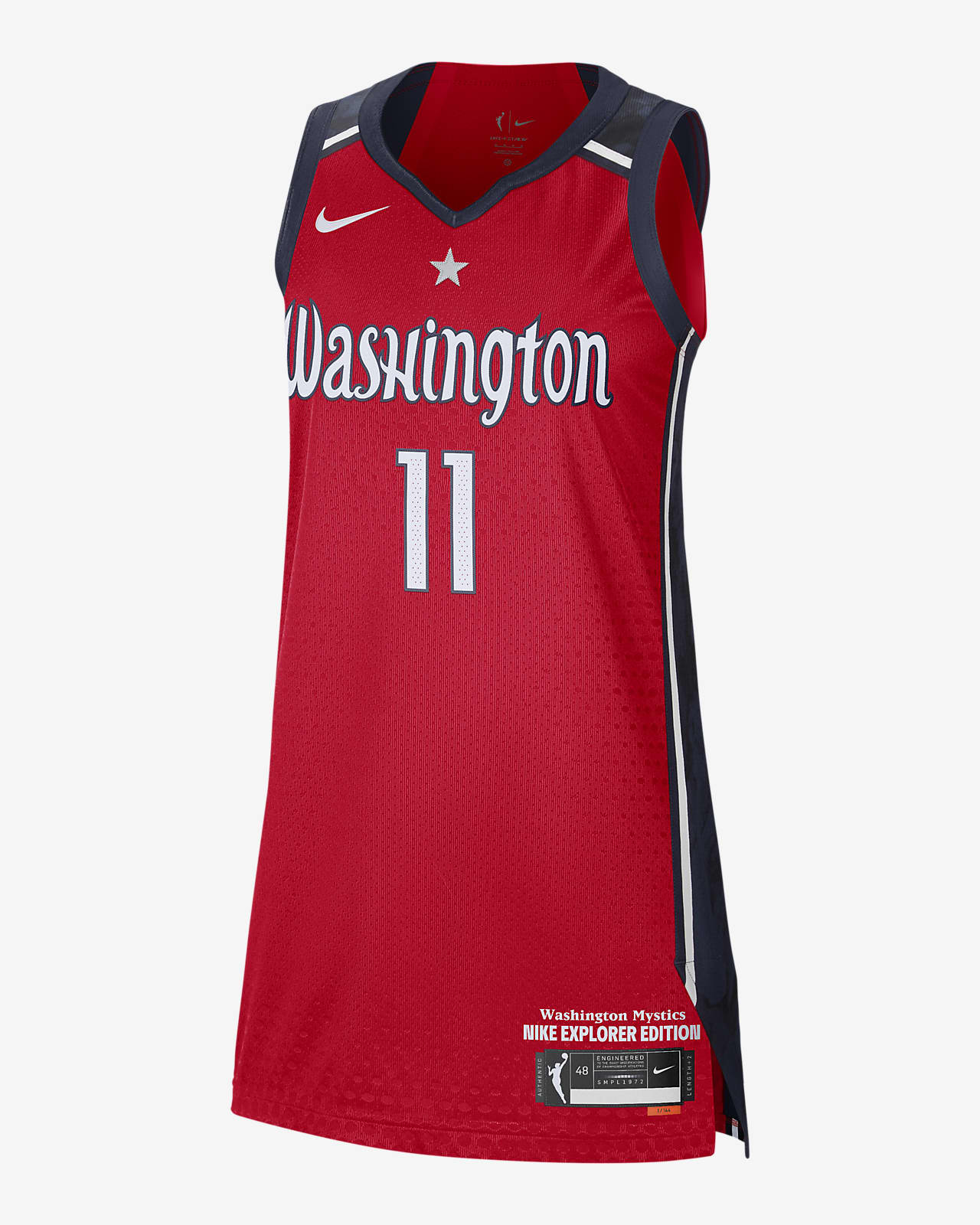 WNBA 44/M Washington Mystics Elena Delle Donne Women's Nike Rebel  Edition Jersey