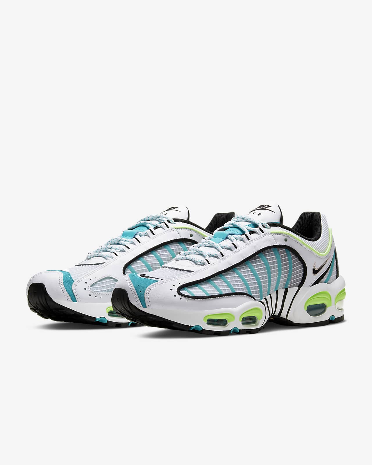 nike air max tailwind white and green