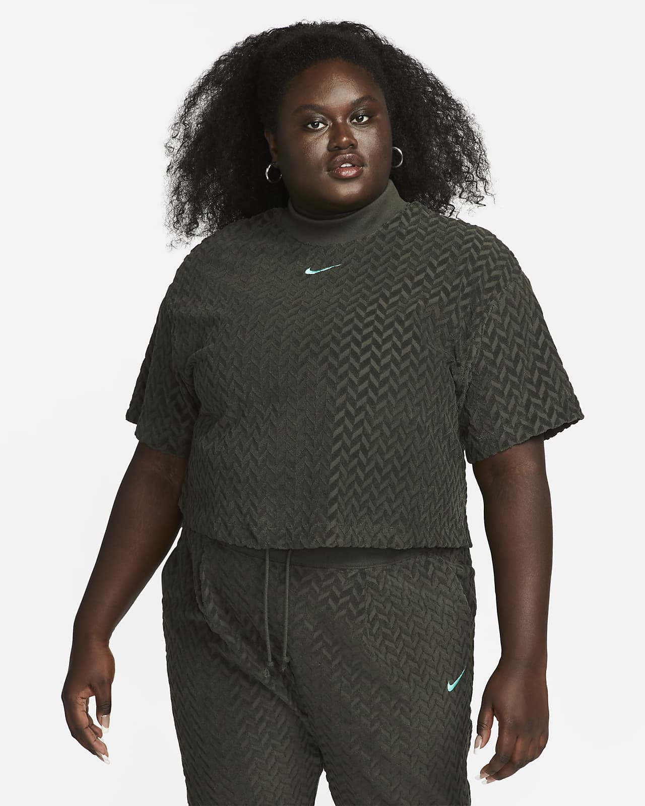 Nike Everyday Modern Camiseta cuadrada con estampado por toda prenda - Mujer. Nike ES