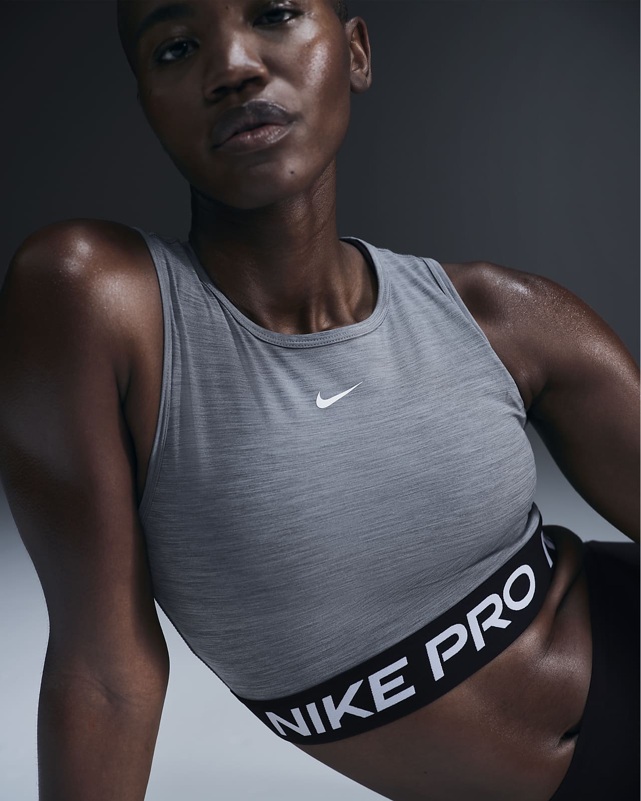 Nike Pro Women's Dri-FIT Cropped Tank Top