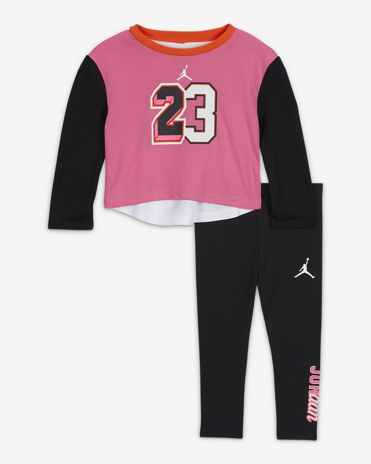 Jordan Baby (12-24M) Pink Pack Long Sleeve and Leggings Nike.com