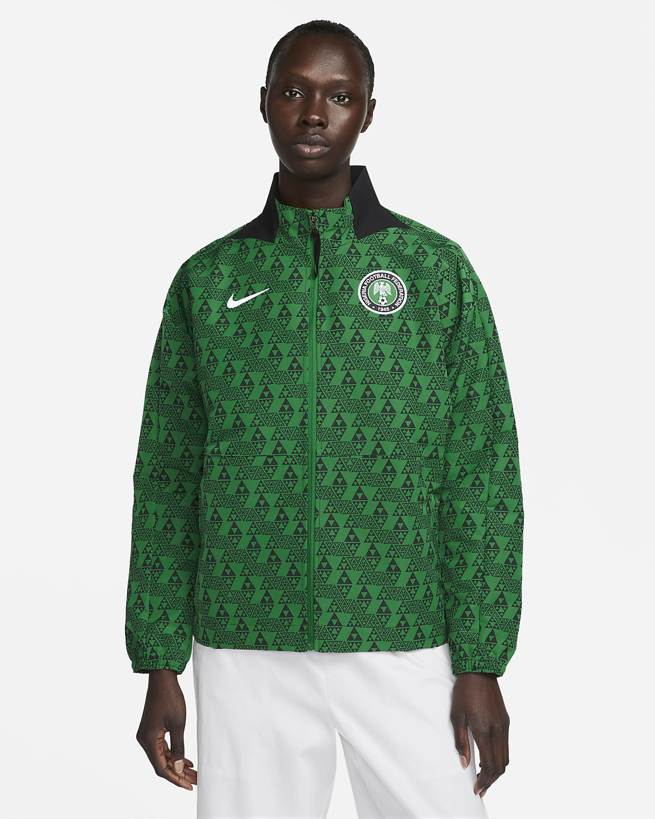 Nigeria Chaqueta de fútbol tejido Woven Nike Dri-FIT - Mujer. Nike ES