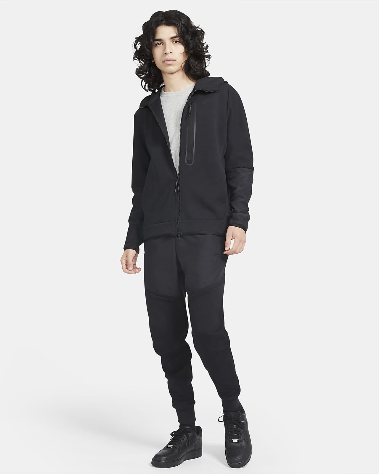 nike woven tracksuit black