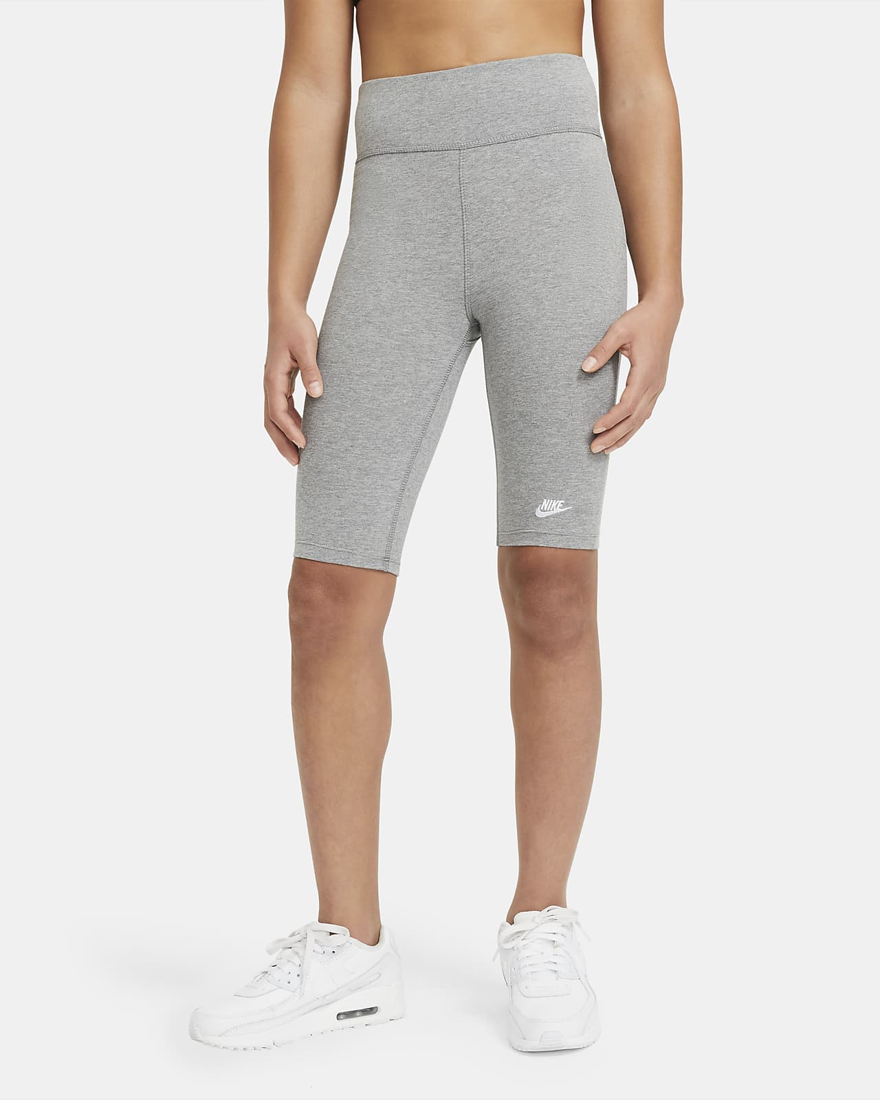 girls grey cycling shorts