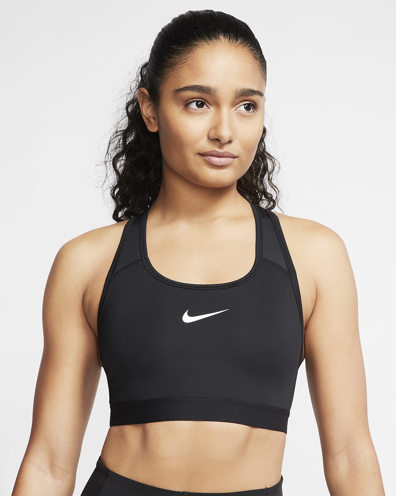 Bra Deportivo De Sujeción Media Con Almohadilla De Una Sola Pieza Para Mujer Nike Dri Fit Swoosh 8646