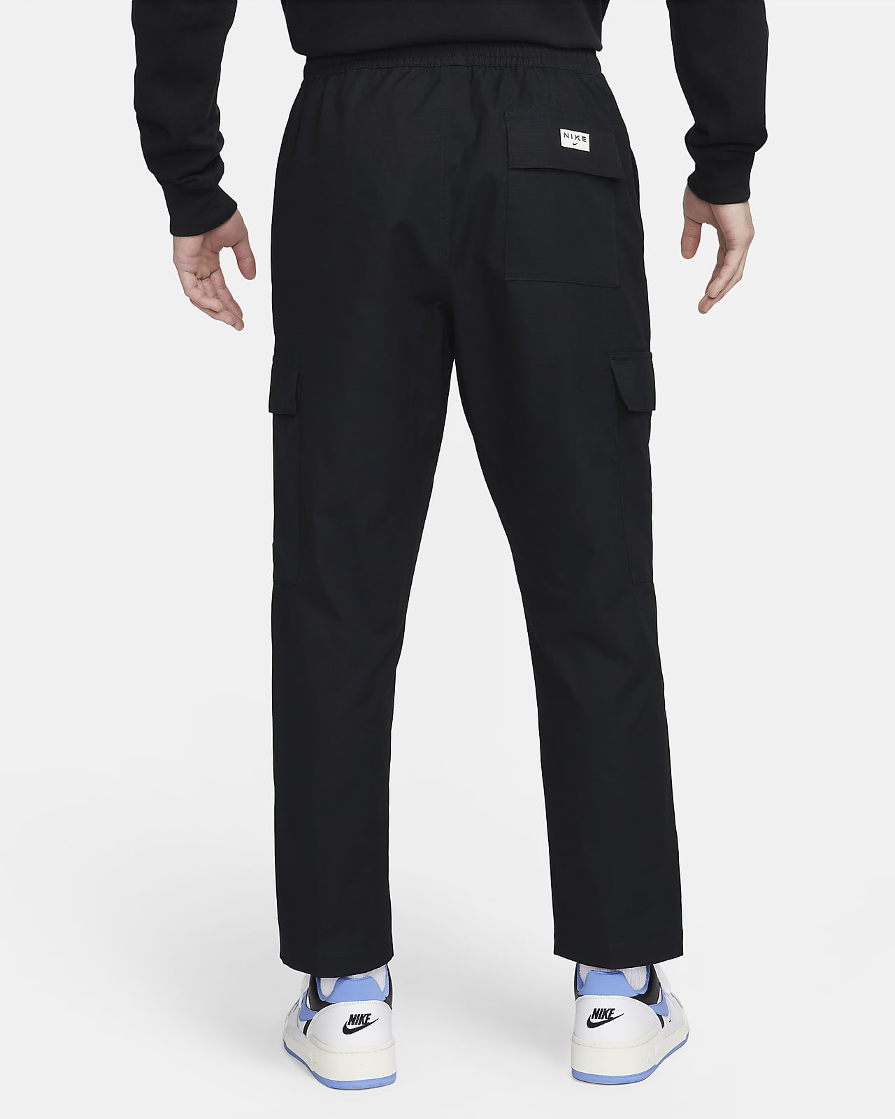 Nike Mens Sportswear Tech Pack Unlined Woven Cargo Pants DM5538 010 XL  Black | eBay