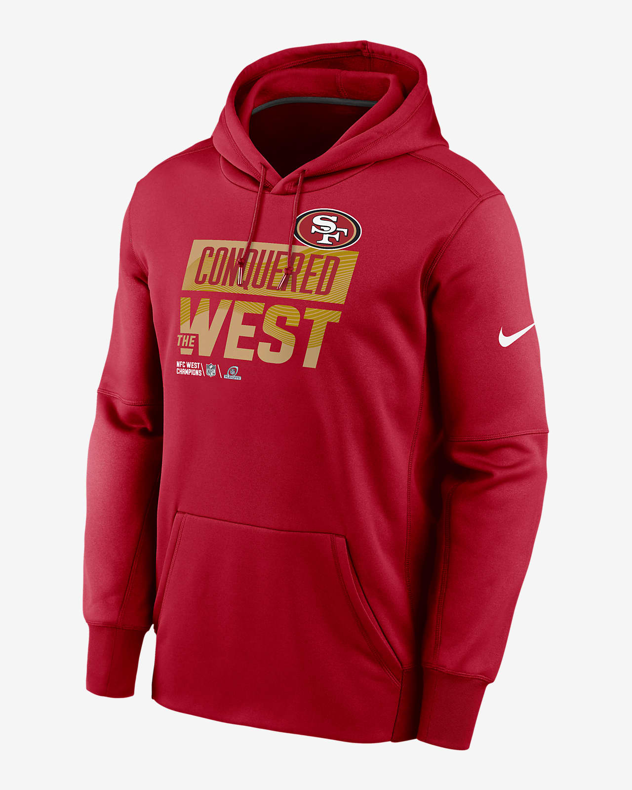 Nike Therma 2022 NFC West Champions Trophy Collection (NFL San Francisco  49ers) Men's Pullover Hoodie